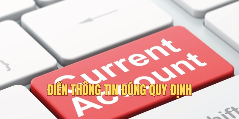 Điền thông tin trên website