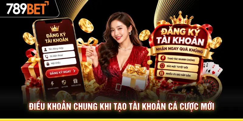 Điều khoản chung khi tạo tài khoản cá cược mới